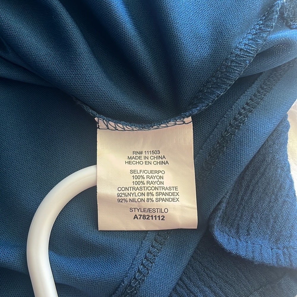 Blue Embroidered Dress - Picture 5 of 6